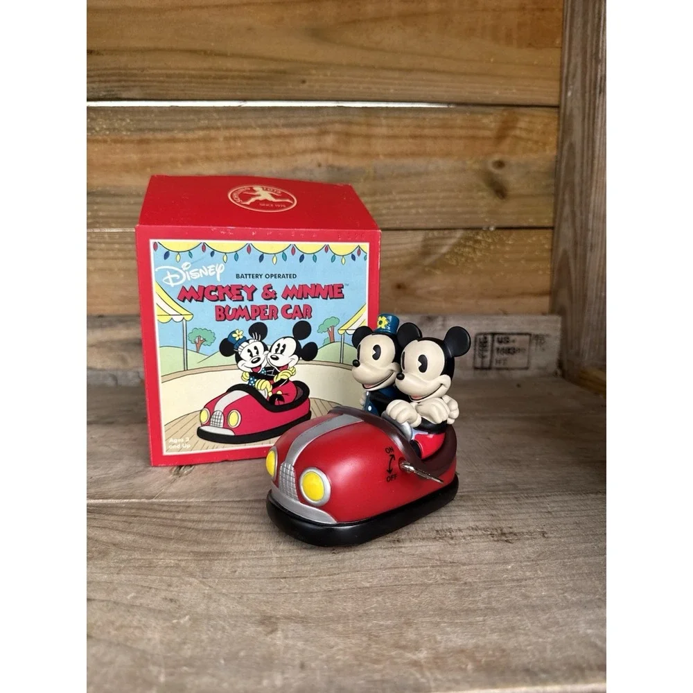 Vintage Schylling Toys Retro Mickey & Minnie Bumper Car Original Box‎